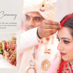 Indian bride during the sindoor ceremony captured by a wedding photographer in Rohini, Delhi